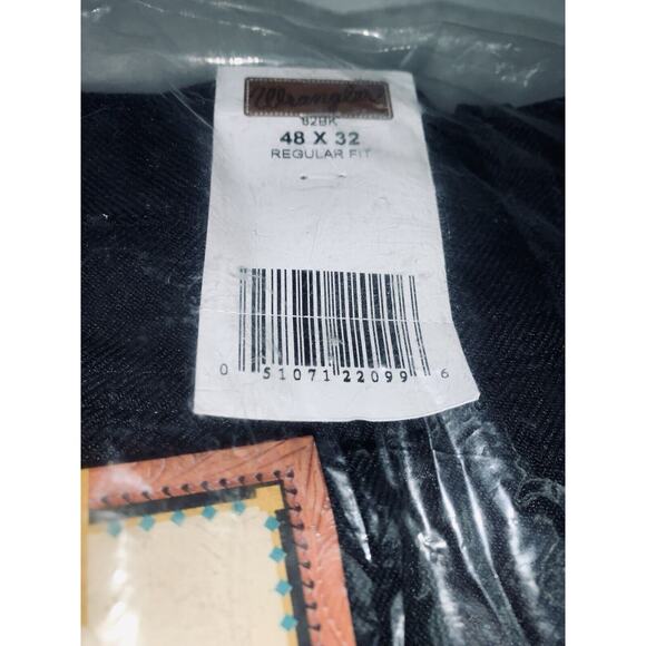 Wrangler Rancher Boot Jeans Regular Fit Tag Size 48 x 32 Black Polyester NWT - Picture 5 of 6